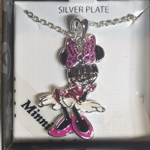 DISNEY Minnie Mouse Silver Plated Pendant & Necklace